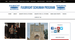 Desktop Screenshot of fulbrightschuman.eu